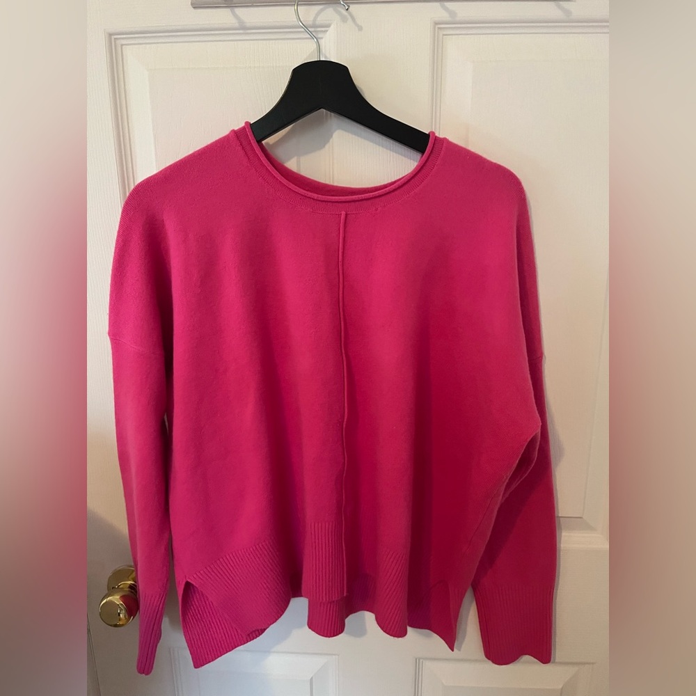 French Connection Fuchsia Crew Neck Sweater